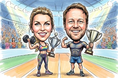 Caricature Sportsmen