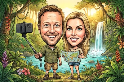 Caricature Travelers